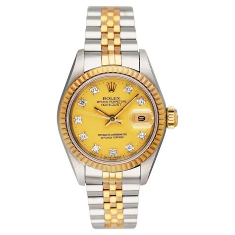 ladies rolex datejust 69173 diamond dial